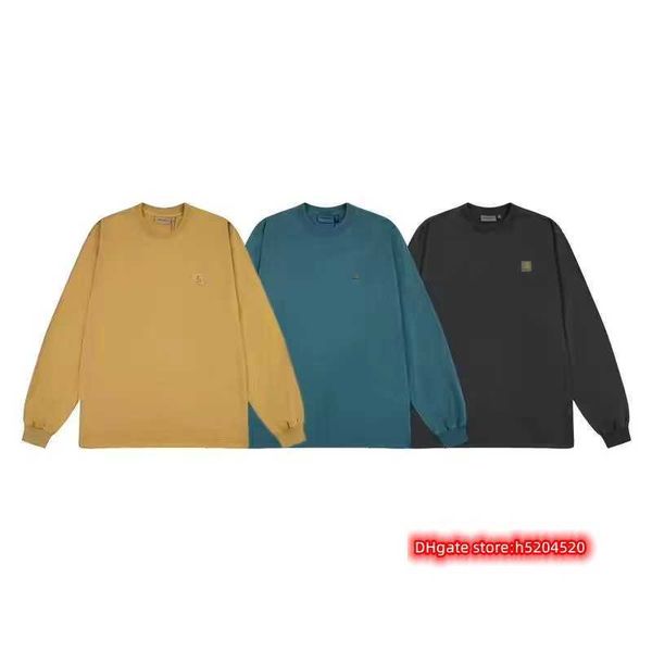 1t30 men's t shirt north american high street brand carhart pure cotton washable long sleeved classic embroidery loose round neck and c, White;black
1t30 men's t shirt north american high street brand carhart pure cotton washable long sleeved classic embroidery loose round neck and c, White;black