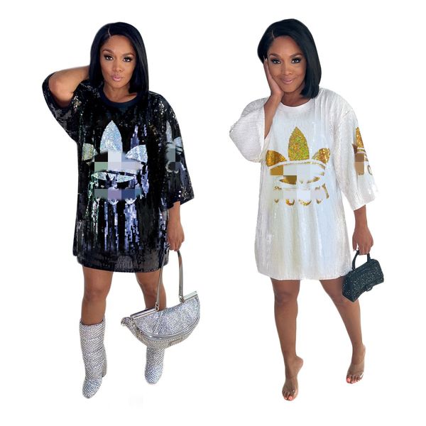 2023 spring bling sequins dresses women designer crew neck hip tunic dress ship, Black;gray
2023 spring bling sequins dresses women designer crew neck hip tunic dress ship, Black;gray