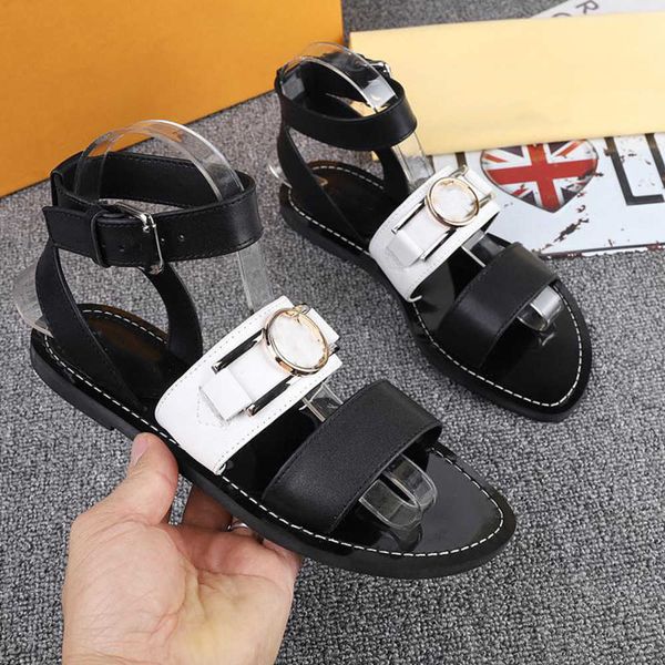 academy sandal woman sandals leather sandal calf leather brown black ankle strap cross metal buckle accessory slipper summer flip flops no36
academy sandal woman sandals leather sandal calf leather brown black ankle strap cross metal buckle accessory slipper summer flip flops no36
