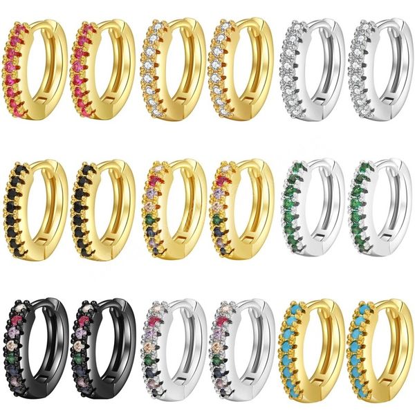 fashion crystal zircon hoop earring for women girls new trendy colorful tiny small huggie earring jewelry gift, Golden;silver
fashion crystal zircon hoop earring for women girls new trendy colorful tiny small huggie earring jewelry gift, Golden;silver
