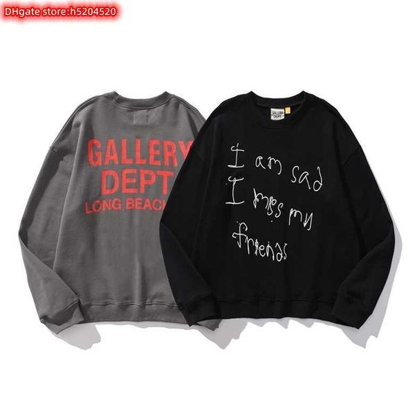 4vmk men's and women's crew neck sweatshirts fashion design brand deptgaleryes casual slogan letter printed cotton terry loose pul, Black
4vmk men's and women's crew neck sweatshirts fashion design brand deptgaleryes casual slogan letter printed cotton terry loose pul, Black
