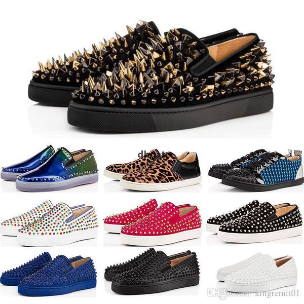 red-bottoms christians designer mens womens party lovers genuine brand studded spikes flats shoes shoes luxury leather sneakers sjt, Black
red-bottoms christians designer mens womens party lovers genuine brand studded spikes flats shoes shoes luxury leather sneakers sjt, Black