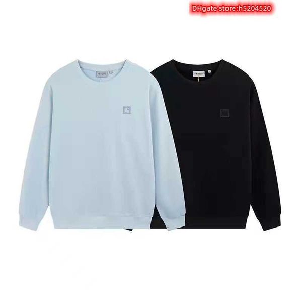 men's and women's hoodies sweatshirts north american high street brand carhart pure cotton square embroidered round neck sweater, Black
men's and women's hoodies sweatshirts north american high street brand carhart pure cotton square embroidered round neck sweater, Black