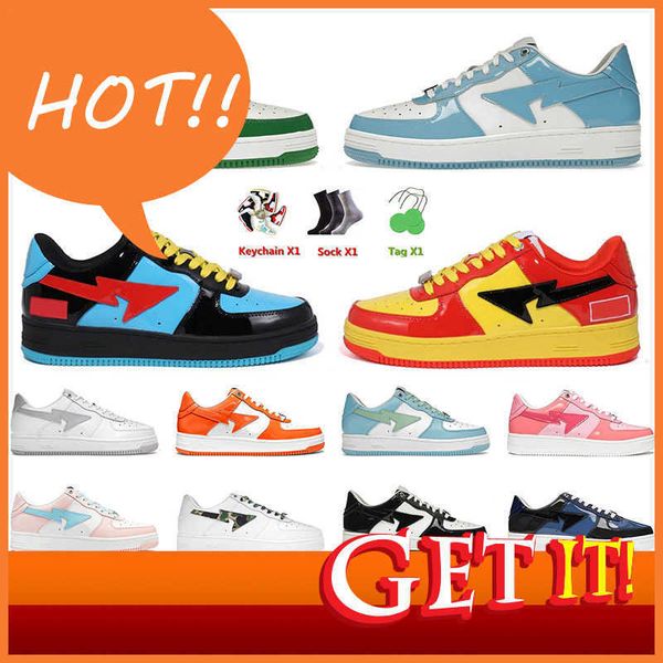 2023 designer casual shoes leather black white blue patent sk8 sta platform sneakers vintage trainers skate low skateboarding plate-forme
2023 designer casual shoes leather black white blue patent sk8 sta platform sneakers vintage trainers skate low skateboarding plate-forme