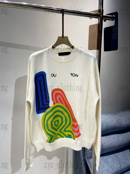 white color newly womens sweater shirts colorful letters long sleeve sweatshirts knitted shirts spring woolen sweaters fashio xyz2023, White;black 
white color newly womens sweater shirts colorful letters long sleeve sweatshirts knitted shirts spring woolen sweaters fashio xyz2023, White;black