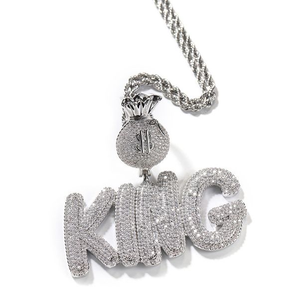 men women diy jewelry gold plated shiny cz stone custom name letter pendant necklace with 3mm 24inch rope chain, Silver
men women diy jewelry gold plated shiny cz stone custom name letter pendant necklace with 3mm 24inch rope chain, Silver