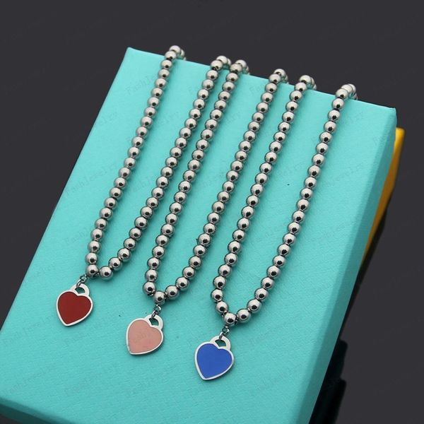 designer heart beaded bracelet women couple stainless steel strands chain gifts for girlfriend luxury jewelry accessories wholesale with box, Silver
designer heart beaded bracelet women couple stainless steel strands chain gifts for girlfriend luxury jewelry accessories wholesale with box, Silver
