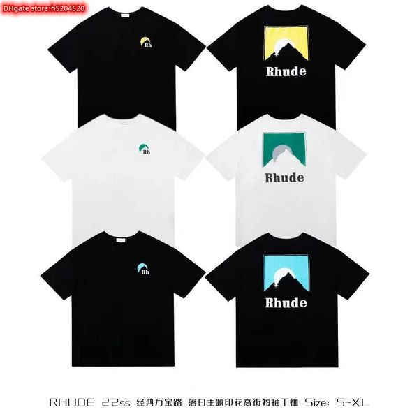 ycsy men's t shirt 2023 new fashion brand rhude sunset theme print tide high street loose couple round neck short sleeve, White;black
ycsy men's t shirt 2023 new fashion brand rhude sunset theme print tide high street loose couple round neck short sleeve, White;black