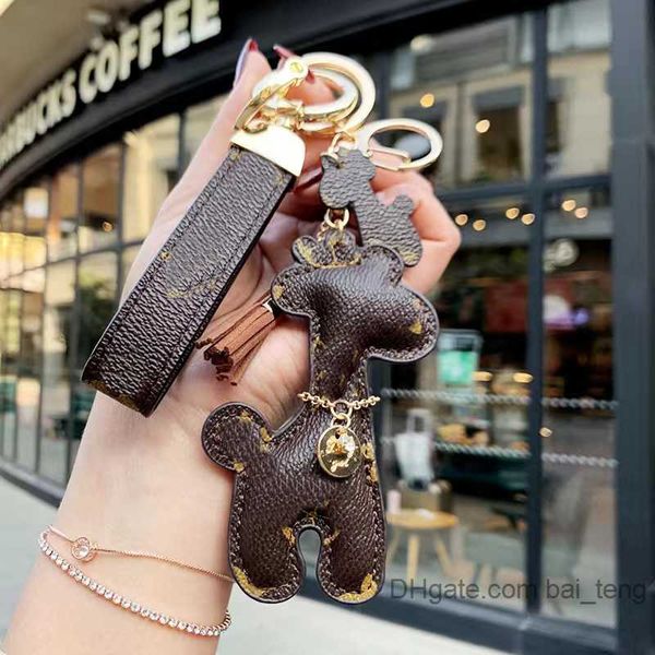 luxury designer keychain deer flower car key chain buckle lovers keychains handmade leather designers keys chains men women bag pendant bait, Silver
luxury designer keychain deer flower car key chain buckle lovers keychains handmade leather designers keys chains men women bag pendant bait, Silver