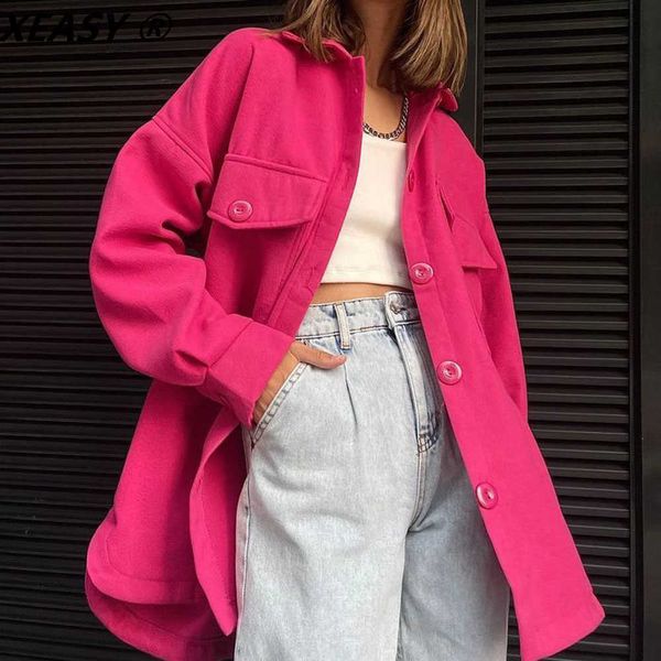 women's jackets xeasy 2021 women's jacket autumn pink long coat vintage button big pocket long sleeve woman clothes casual shirt j, Black;brown
women's jackets xeasy 2021 women's jacket autumn pink long coat vintage button big pocket long sleeve woman clothes casual shirt j, Black;brown