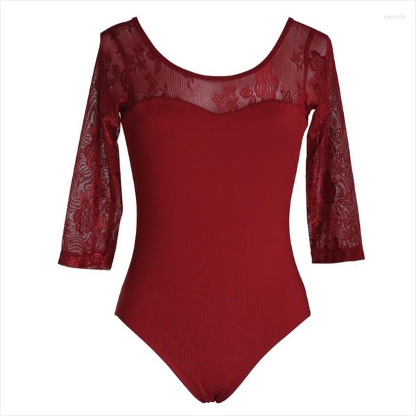 stage wear lace designed ballet clothing dance training suit performance jumpsuit round-neck elastic costumes, Black;red
stage wear lace designed ballet clothing dance training suit performance jumpsuit round-neck elastic costumes, Black;red
