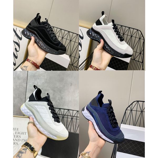 designer sneakers calfskin casual shoes reflective shoes vintage suede leather trainers all match sneaker patchwork leisure shoe with box, Black
designer sneakers calfskin casual shoes reflective shoes vintage suede leather trainers all match sneaker patchwork leisure shoe with box, Black