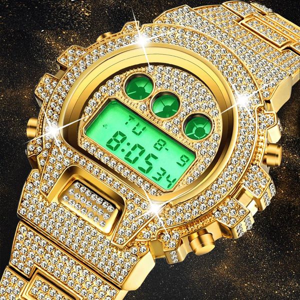 high-end men's luxury smart watch luminous full rhinestone 30m waterproof stainless steel sports watch men's multicolor 269z, Slivery;brown
high-end men's luxury smart watch luminous full rhinestone 30m waterproof stainless steel sports watch men's multicolor 269z, Slivery;brown