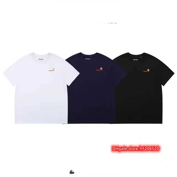men's t shirt north american high street brand carhart pure cotton lettering gold embroidery loose fitting and casual versatile lovers, White;black
men's t shirt north american high street brand carhart pure cotton lettering gold embroidery loose fitting and casual versatile lovers, White;black