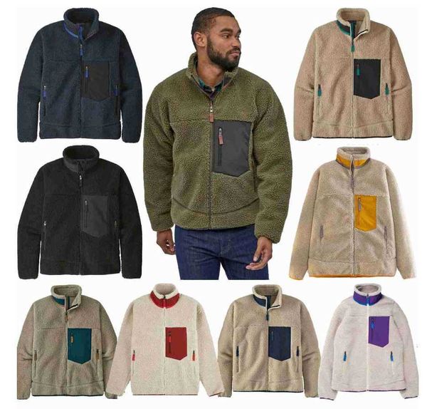 designer mens patagonias jacket men women thick warm down classic retrox couple cashmere fleece jackets coats om, Black;brown
designer mens patagonias jacket men women thick warm down classic retrox couple cashmere fleece jackets coats om, Black;brown