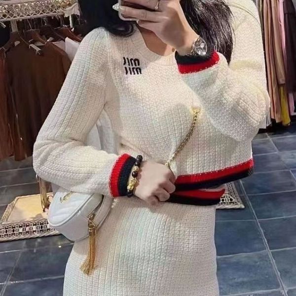 designer women's sweater small fragrance ethos socialite knitted coat bag hip skirt two-piece suit, White;black
designer women's sweater small fragrance ethos socialite knitted coat bag hip skirt two-piece suit, White;black