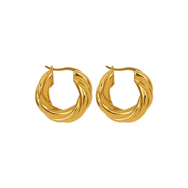 french texture heavy hoop special shaped hand-made earrings titanium steel plated 18k gold color retention earrings, Golden;silver
french texture heavy hoop special shaped hand-made earrings titanium steel plated 18k gold color retention earrings, Golden;silver