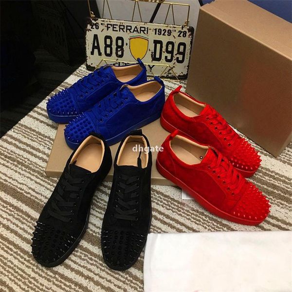 red-bottoms christians 2021 casual shoes low cut spikes flats black suede silver diamond men women sneakers with box dust cun
red-bottoms christians 2021 casual shoes low cut spikes flats black suede silver diamond men women sneakers with box dust cun