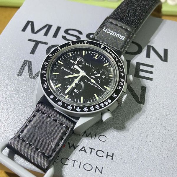 moonswatch bioceramic planet moon men watches full function quarz chronograph watch mission to mercury 42mm nylon luxury watch limited editi, Slivery;brown
moonswatch bioceramic planet moon men watches full function quarz chronograph watch mission to mercury 42mm nylon luxury watch limited editi, Slivery;brown