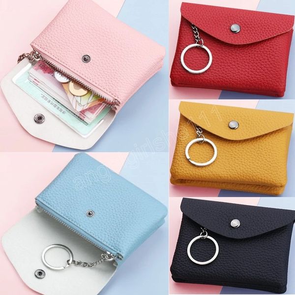 women coin purses pu leather mini wallets card key holder 6 colors girls money storage pouch bag keychains clutch, White
women coin purses pu leather mini wallets card key holder 6 colors girls money storage pouch bag keychains clutch, White