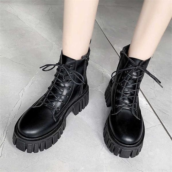 boots rimocy new women white ankle pu leather thick sole lace up combat booties female autumn winter platform shoes woman 221213, Black
boots rimocy new women white ankle pu leather thick sole lace up combat booties female autumn winter platform shoes woman 221213, Black