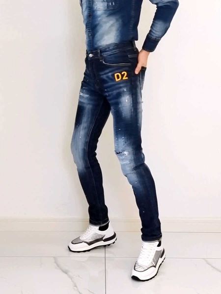 jeans men's ds23 ripped trousers square personalized 22fw pants brand fashion designer scratched hole slim aiav slime leggings graffiti, Blue
jeans men's ds23 ripped trousers square personalized 22fw pants brand fashion designer scratched hole slim aiav slime leggings graffiti, Blue