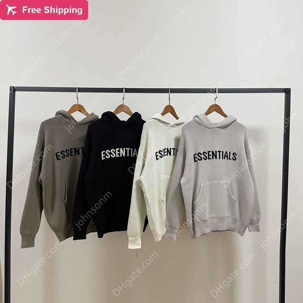2023 seventh collection knitting hoodies men women hiphop streetwear sweatshirt thick cotton knit hoodie, Black
2023 seventh collection knitting hoodies men women hiphop streetwear sweatshirt thick cotton knit hoodie, Black