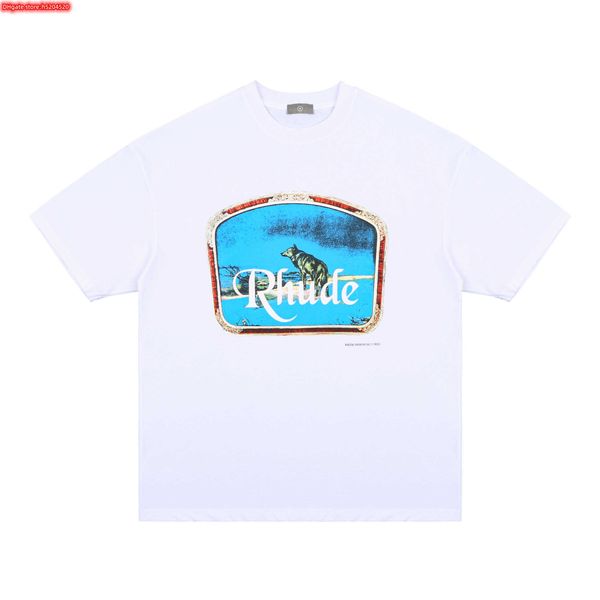 hkcz men's t shirt 2023 new fashion brand rhude summer street solitary wolf print and women's loose round neck casual couple short, White;black
hkcz men's t shirt 2023 new fashion brand rhude summer street solitary wolf print and women's loose round neck casual couple short, White;black