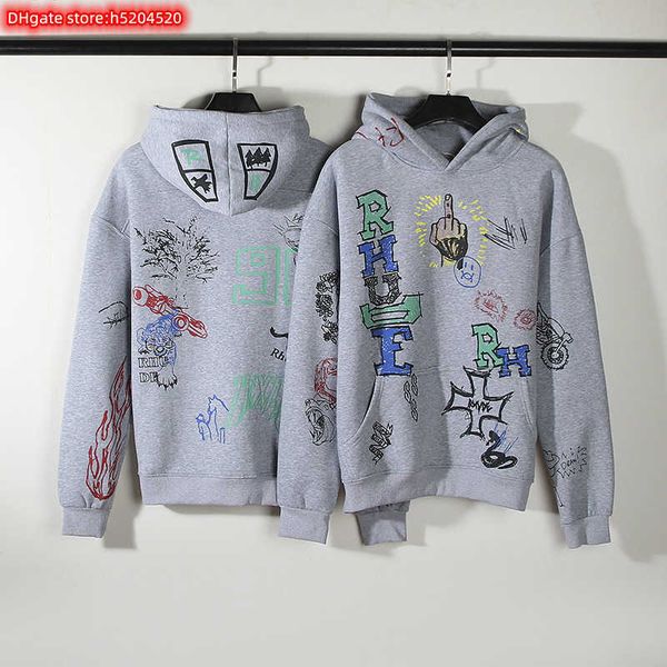 614p men's hoodie crewneck sweatshirt 2023 new fashion brand rhude doodle manager's hand-painted graffiti pullover high street and, Black
614p men's hoodie crewneck sweatshirt 2023 new fashion brand rhude doodle manager's hand-painted graffiti pullover high street and, Black