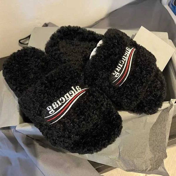 2023 fur furry slide slippers women designer sandals white logo burgundy paris embroidered luxury shoes designers womens warm winter balenca, Black
2023 fur furry slide slippers women designer sandals white logo burgundy paris embroidered luxury shoes designers womens warm winter balenca, Black