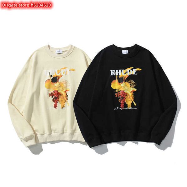 ttz7 men's hoodie crewneck sweatshirt 2023 new fashion brand rhude grape figure abstract painting print and women's terry high str, Black
ttz7 men's hoodie crewneck sweatshirt 2023 new fashion brand rhude grape figure abstract painting print and women's terry high str, Black
