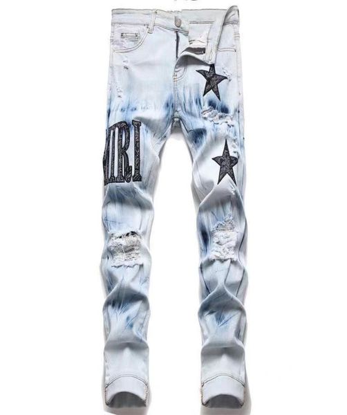 broken men jeanshiphop high street fashion brand cycling motorcycle embroidery closefitting slim pencil pants9764151, Blue
broken men jeanshiphop high street fashion brand cycling motorcycle embroidery closefitting slim pencil pants9764151, Blue