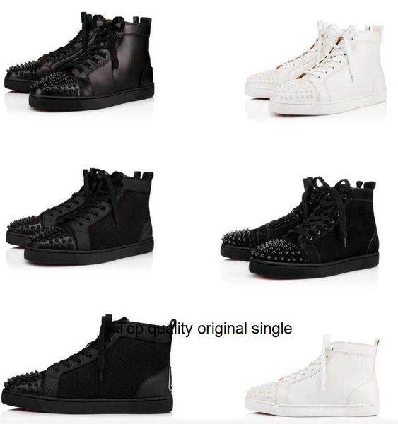 luxury designer men's casual shoes red soles luxurys sneakers leather varsilou spikes high-sneaker thick soled junior women's 35-4, Black
luxury designer men's casual shoes red soles luxurys sneakers leather varsilou spikes high-sneaker thick soled junior women's 35-4, Black