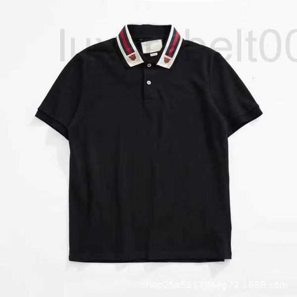men's polos designer short sleeved clothes t shirt striped ribbon tiger head polo star style 2tp1, White;black
men's polos designer short sleeved clothes t shirt striped ribbon tiger head polo star style 2tp1, White;black