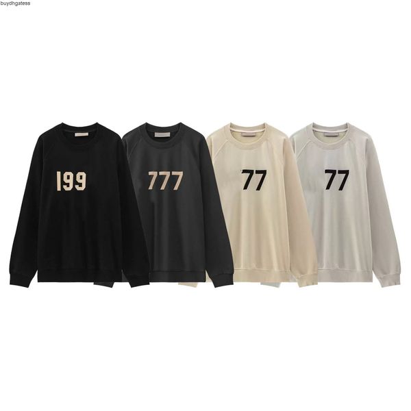 2023 fashion american high street brand ess hoodie round neck sweater season 8 flocking 1977 long sleeve, Black
2023 fashion american high street brand ess hoodie round neck sweater season 8 flocking 1977 long sleeve, Black
