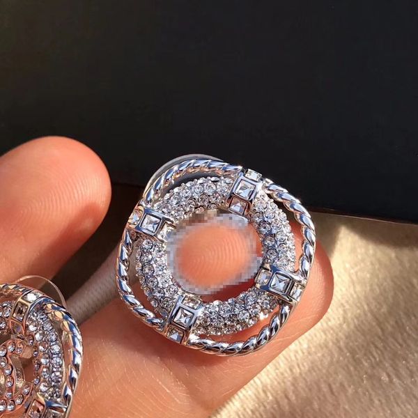 simple 18k gold plated luxury brand designers letters stud stainless steel geometric famous women round crystal rhinestone earring wedding p, Silver
simple 18k gold plated luxury brand designers letters stud stainless steel geometric famous women round crystal rhinestone earring wedding p, Silver