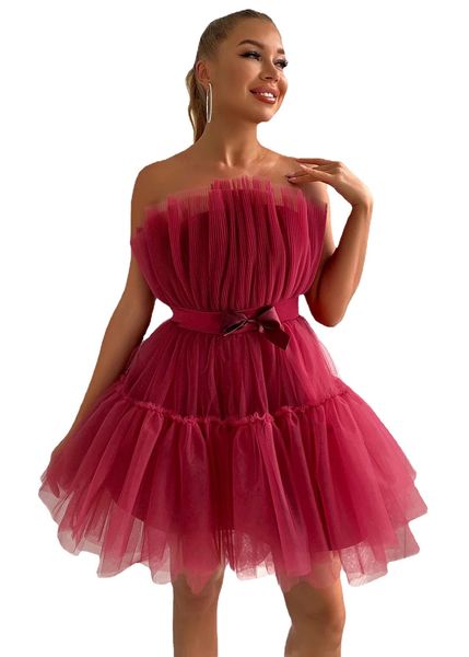 off shoulder party mini dresses for women flounce sleeveless ruffle mesh a-line strapless short evening dress ball gown, White;black
off shoulder party mini dresses for women flounce sleeveless ruffle mesh a-line strapless short evening dress ball gown, White;black