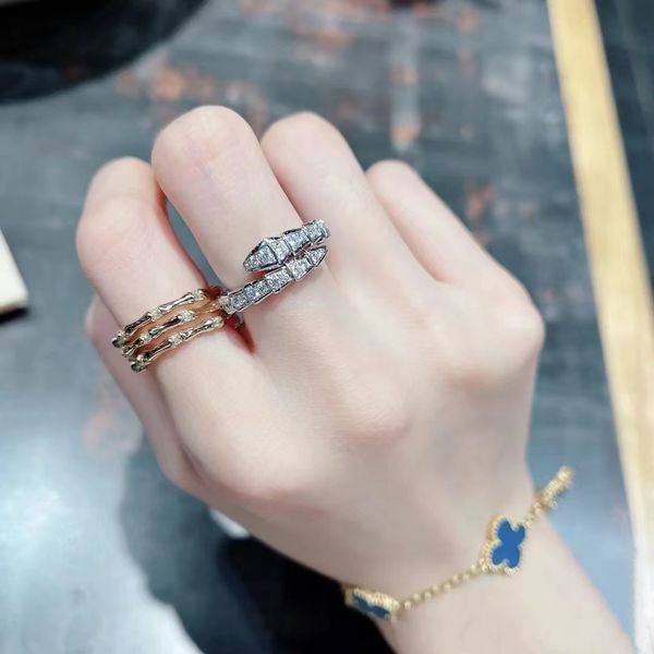 designer men's and women's rings luxury diamond-encrusted serpentine adjustable snake bone ring plated 18k rose gold valentine, Silver
designer men's and women's rings luxury diamond-encrusted serpentine adjustable snake bone ring plated 18k rose gold valentine, Silver