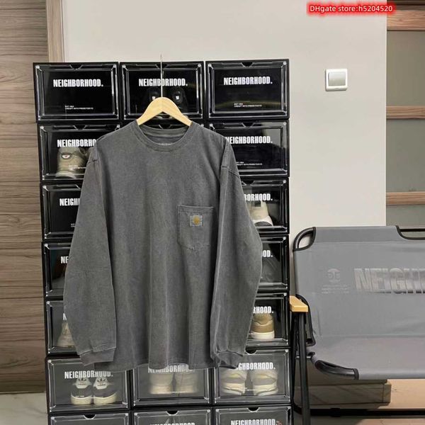 men's t shirt north american high street brand carhart pure cotton embroidery small gauge tools wax dye pockets for and female couple, White;black
men's t shirt north american high street brand carhart pure cotton embroidery small gauge tools wax dye pockets for and female couple, White;black