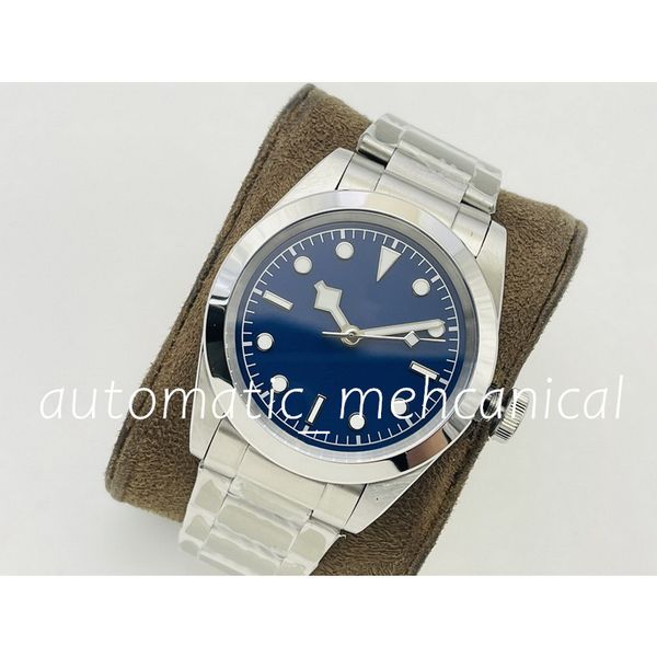 2023 new classic mens watch 36mm mechanical automatic blue dial 904l steel sapphire glass eta high-quality movement men's leisure wrist, Slivery;brown
2023 new classic mens watch 36mm mechanical automatic blue dial 904l steel sapphire glass eta high-quality movement men's leisure wrist, Slivery;brown