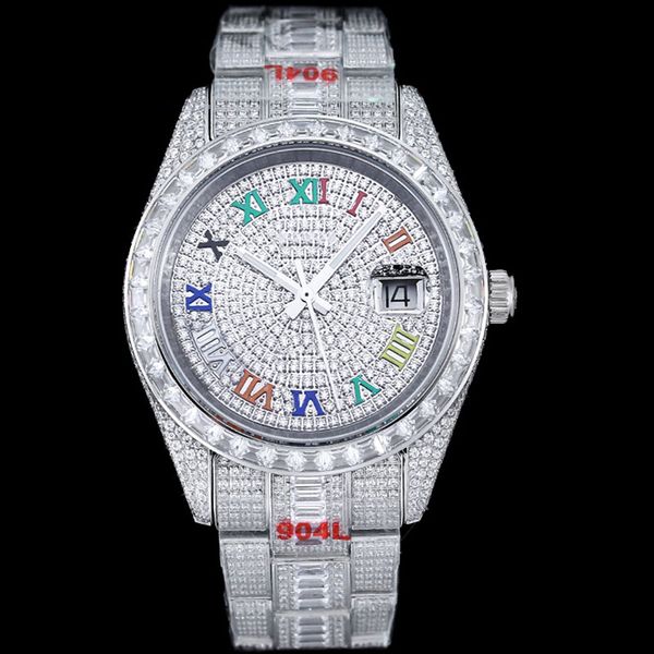 watch diamonds men watchs automatic movement diamond watchband waterproof 42mm stainless steel strap fashion wristwatches business watches, Slivery;brown
watch diamonds men watchs automatic movement diamond watchband waterproof 42mm stainless steel strap fashion wristwatches business watches, Slivery;brown