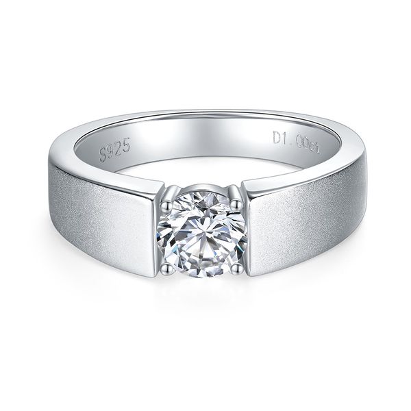 high end 1ct diamond solid silver 925 moissanite ring for men sand blast finger jewelry gra certifacation ready stock, Slivery;golden
high end 1ct diamond solid silver 925 moissanite ring for men sand blast finger jewelry gra certifacation ready stock, Slivery;golden