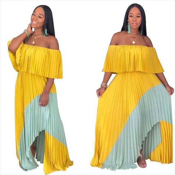 d off the shoulder patchwork long dress gary asymmetrical layer, Black;gray
d off the shoulder patchwork long dress gary asymmetrical layer, Black;gray