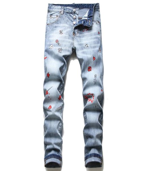 fashion men printed slim fit jeans skinny straight leg washed mens frayed motocycle denim pants hip hop stretch biker men039s t9755332, Blue
fashion men printed slim fit jeans skinny straight leg washed mens frayed motocycle denim pants hip hop stretch biker men039s t9755332, Blue