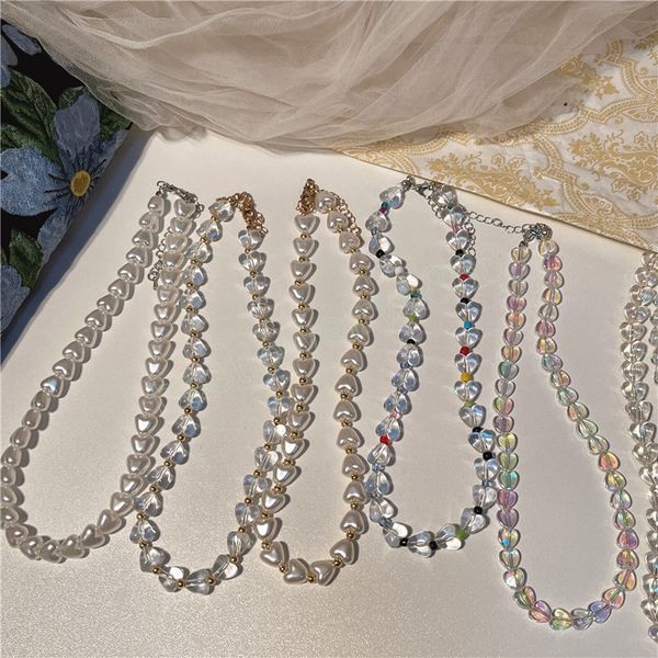 transparent acrylic beaded heart pendant necklace for women spring cute simulated pearl beads chain necklace jewelry gifts, Golden;silver
transparent acrylic beaded heart pendant necklace for women spring cute simulated pearl beads chain necklace jewelry gifts, Golden;silver