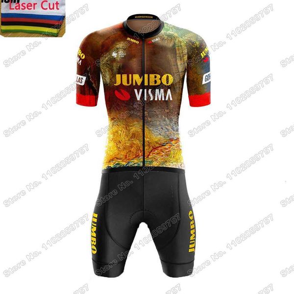 2022 jumbo visma team laser cut cuff cycling skinsuit france tdf race bodysuit yellow green bike jersey set men cycling clothing, Black;red
2022 jumbo visma team laser cut cuff cycling skinsuit france tdf race bodysuit yellow green bike jersey set men cycling clothing, Black;red