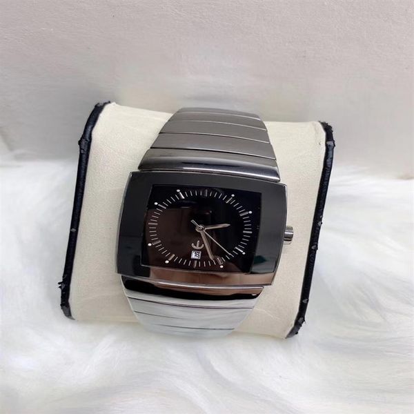 ceramic square watch for men male watches japan quartz movement auto date 183h, Slivery;brown
ceramic square watch for men male watches japan quartz movement auto date 183h, Slivery;brown