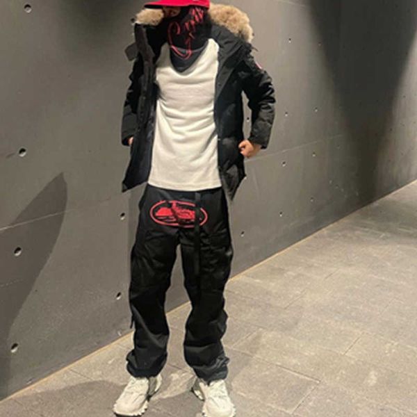men's wear american multi pocket cruise ship printed overalls fashion street loose straight casual trousers, White;black
men's wear american multi pocket cruise ship printed overalls fashion street loose straight casual trousers, White;black