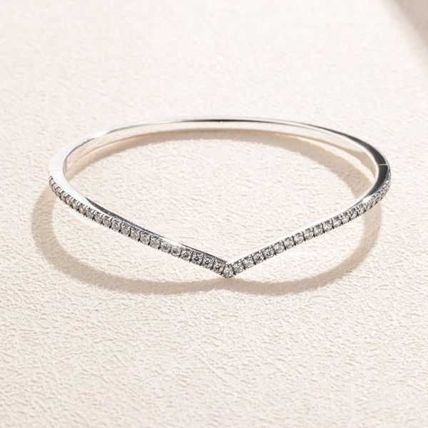 925 sterling silver shimmering wish bangle bracelet with clear cz fits for european pandora bracelets charms and beads, Golden;silver
925 sterling silver shimmering wish bangle bracelet with clear cz fits for european pandora bracelets charms and beads, Golden;silver