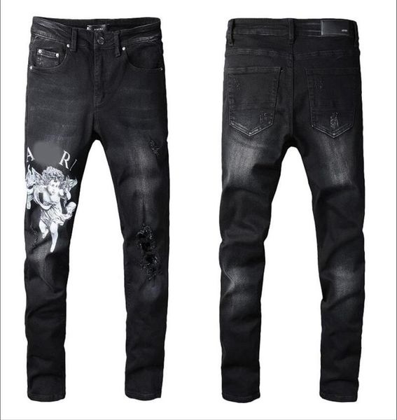 mens plated ripped blue skinny jeans fashion designer distressed slim fit motorcycle biker hole beggar hip hop denim pants 0352852167419
mens plated ripped blue skinny jeans fashion designer distressed slim fit motorcycle biker hole beggar hip hop denim pants 0352852167419